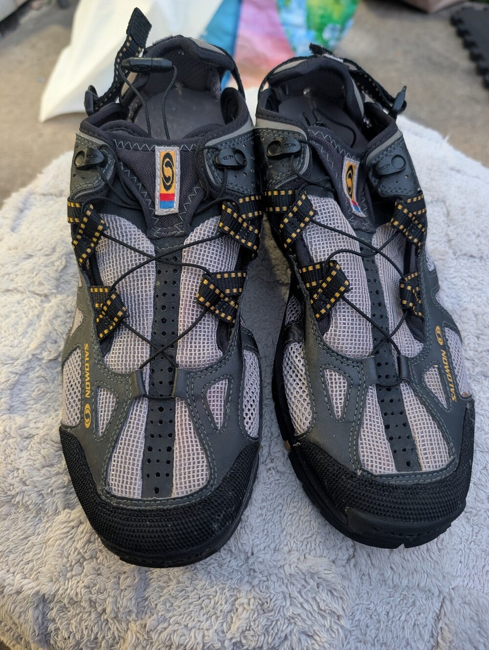 Men's Salomon Techamphibian water hiking shoes/sport sandals Size 13